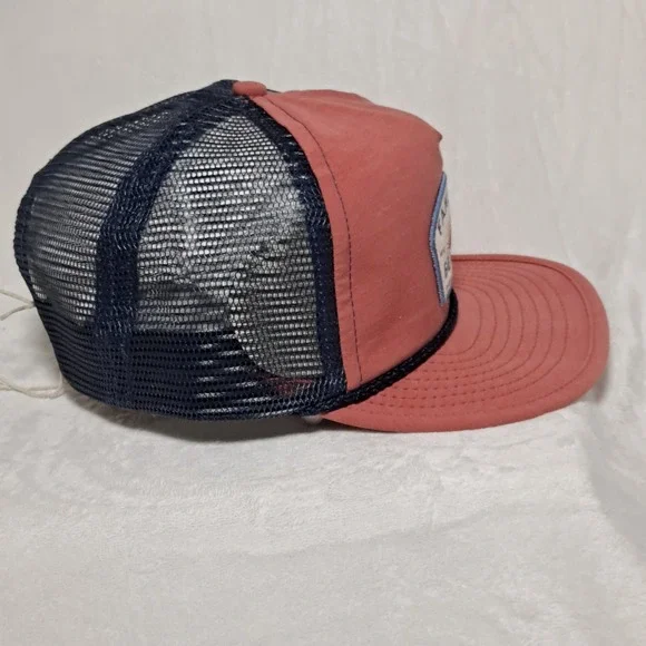 Faherty~All Day Sun Trucker Hat ~ Snapback ~ Summer Red ~ Adjustable ~ Mesh Back - Picture 3 of 10